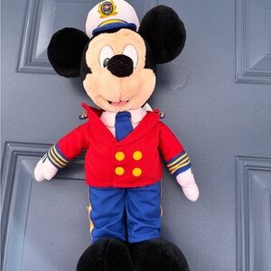 Disney Cruise Line- Vintage Captain Mickey Mouse Plush